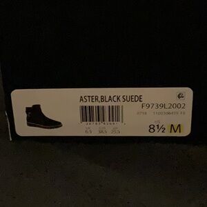 Black Suede Naturlizer Aster Ankle Boots
